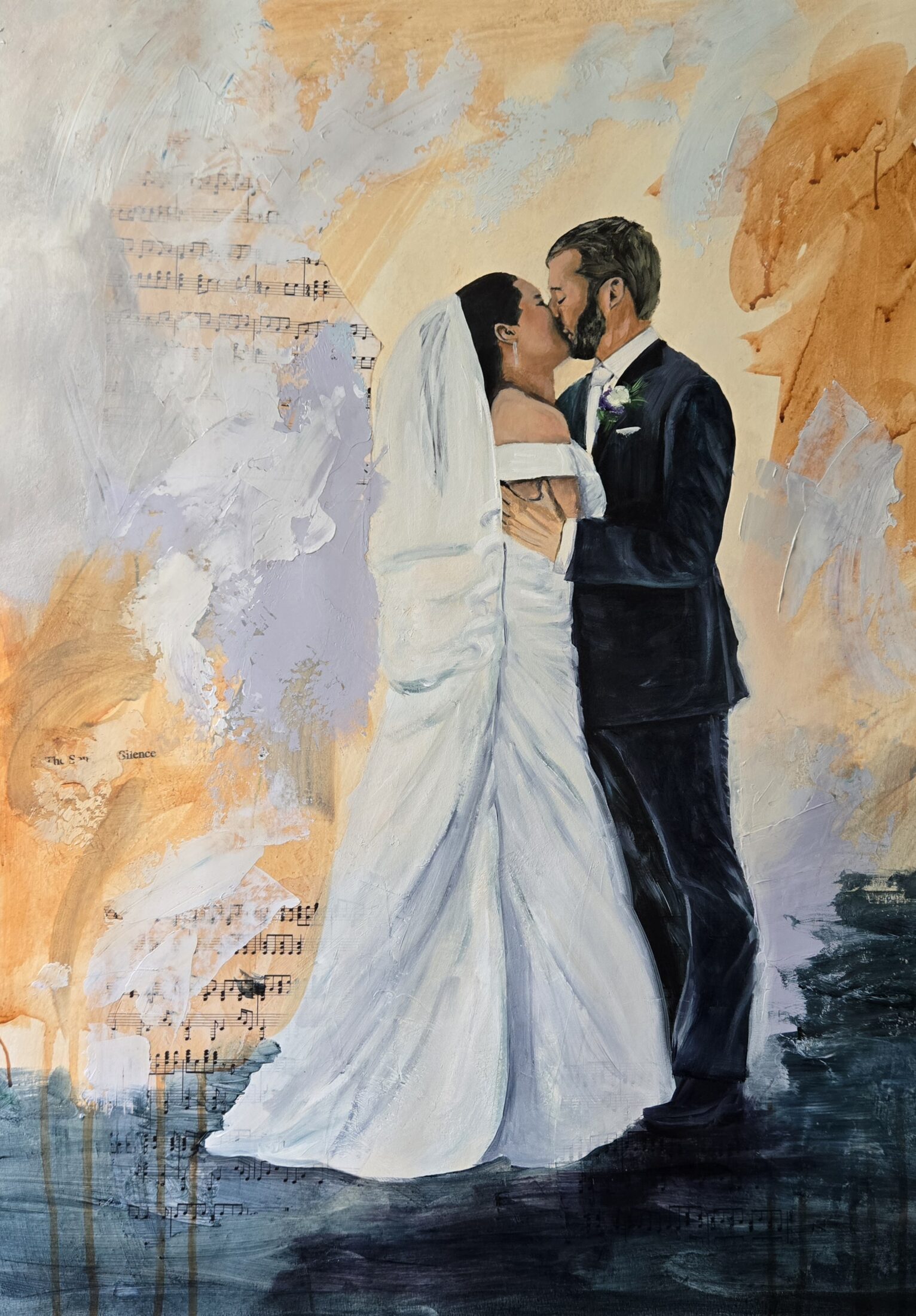 Lisanne, de LIVE WEDDING PAINTER die jullie mooiste dag vereeuwigt op doek