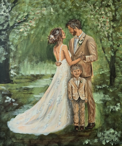 Lisanne, de LIVE WEDDING PAINTER die jullie mooiste dag vereeuwigt op doek