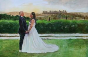 Lisanne, de LIVE WEDDING PAINTER die jullie mooiste dag vereeuwigt op doek
