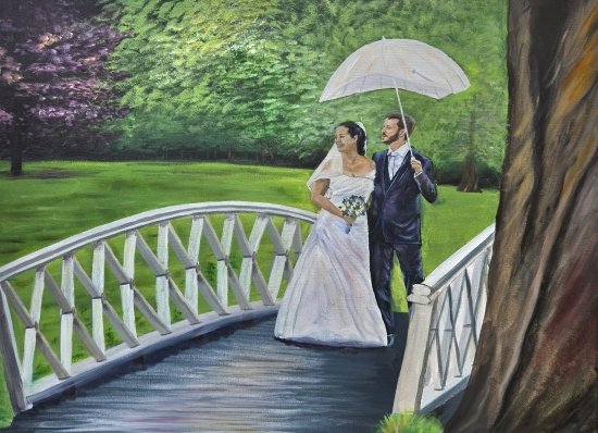 Lisanne, de LIVE WEDDING PAINTER die jullie mooiste dag vereeuwigt op doek